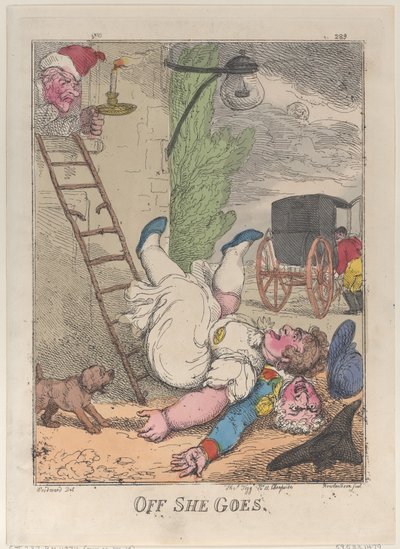 Off She Goes, 1812., 1812. alkotó: Thomas Rowlandson
