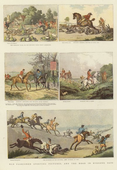 Régimódi sportképek alkotó: Thomas Rowlandson