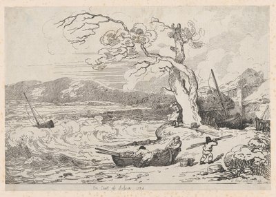 Sussex parton, 1784-85., 1784-85. alkotó: Thomas Rowlandson