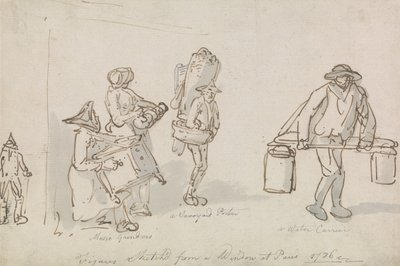 Párizsi utcai alakok alkotó: Thomas Rowlandson
