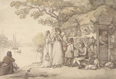 Pidcock, madár- és állatkereskedő alkotó: Thomas Rowlandson