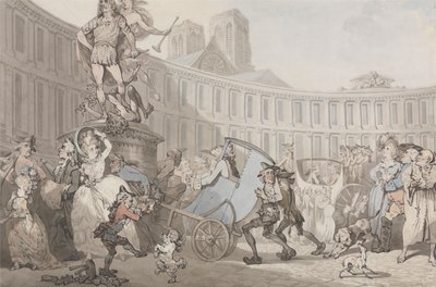 Place des Victoires, Párizs alkotó: Thomas Rowlandson