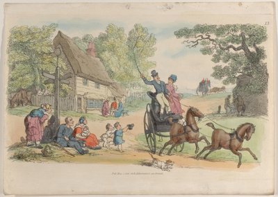 13. tábla, a Miniatűr világból, 1816., 1816. alkotó: Thomas Rowlandson