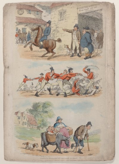 1. tábla, a Miniatűr világból, 1816., 1816. alkotó: Thomas Rowlandson