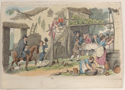 34. tábla, a Miniatűr világból, 1816., 1816. alkotó: Thomas Rowlandson