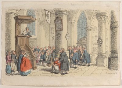 38. tábla, a Miniatűr világból, 1816., 1816. alkotó: Thomas Rowlandson