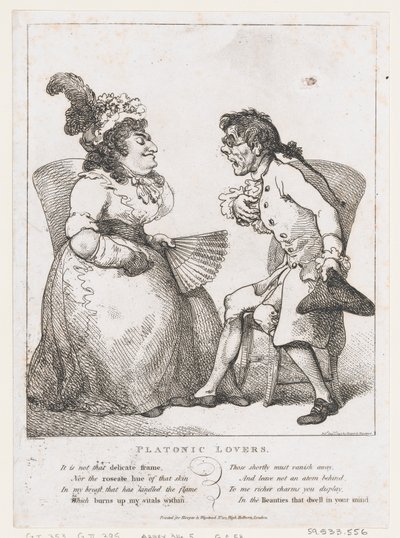Plátói szerelmesek, 1797. augusztus 1., 1797. augusztus 1. alkotó: Thomas Rowlandson