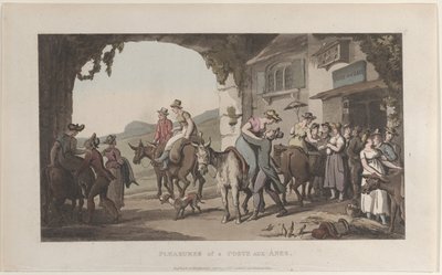 Pleasures of a Poste Aux Ânes, Journal of Sentimental Travels in the Southern Provin..., 1821. alkotó: Thomas Rowlandson