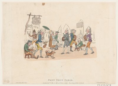Pont Neuf, Párizs, 1803. május 1., 1803. május 1. alkotó: Thomas Rowlandson