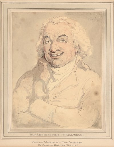 Joseph Munden portréja, mellig érő, bivalyszínű kabátban alkotó: Thomas Rowlandson