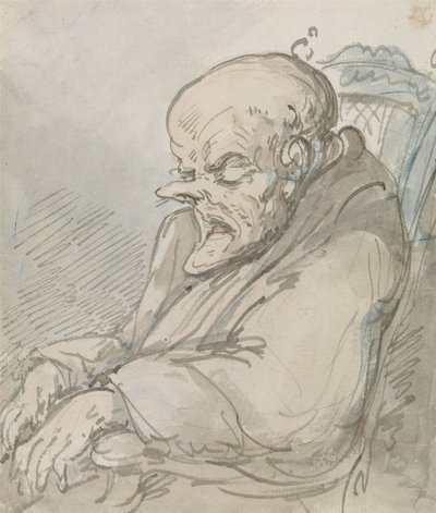 Egy idős férfi portréja alkotó: Thomas Rowlandson