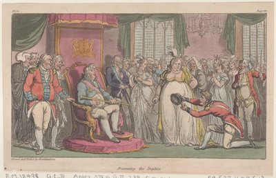 A trófeák átadása a Johnny Newcome katonai kalandjaiból, 1815., 1815. alkotó: Thomas Rowlandson