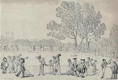 Sétány a Green Parkban, 1808, 1920 alkotó: Thomas Rowlandson