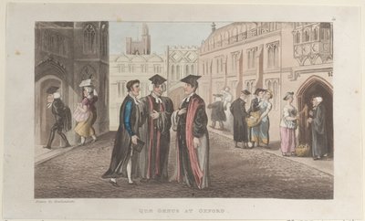 Quae Genus Oxfordban, The History of Johnny Quae Genus, The Little Found..., november 1., alkotó: Thomas Rowlandson
