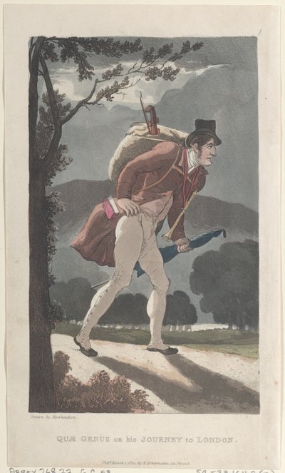 Quae Genus on His Journey to London, The History of Johnny Quae Genus, The ..., 1822. március 1. alkotó: Thomas Rowlandson