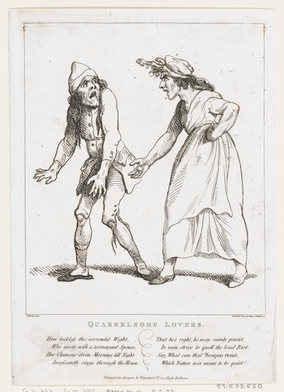 Veszekedő szerelmesek, 1797. január 2., 1797. január 2. alkotó: Thomas Rowlandson