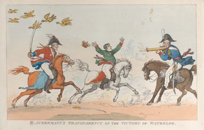 R. Ackermann Átláthatósága Waterloo győzelméről, 1815. június 1., 1815. június 1. alkotó: Thomas Rowlandson