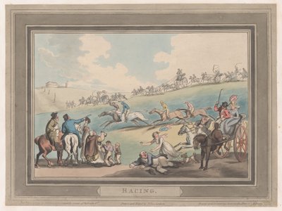 Racing [The Start], 1799. január 1., 1799. január 1. alkotó: Thomas Rowlandson