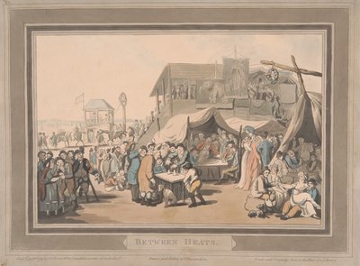Verseny [hatdarabos készlet]:  4. Az előfutamok között alkotó: Thomas Rowlandson