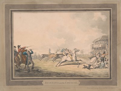 Versenyzés [hatdarabos készlet]:  5. A pályáról való letérés alkotó: Thomas Rowlandson