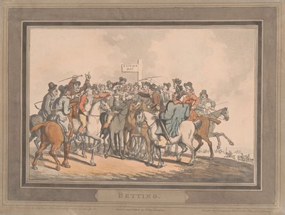 Versenyzés [hatdarabos készlet]:  6. Fogadás alkotó: Thomas Rowlandson