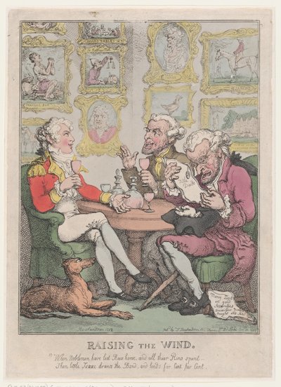 Fújja a szelet, 1805-12., 1805-12. alkotó: Thomas Rowlandson