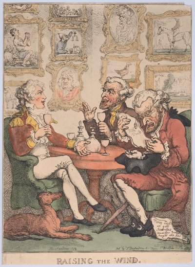 Fújja a szelet, 1805-12., 1805-12. alkotó: Thomas Rowlandson