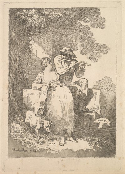 Pihenjen a munkából napsütéses napokon, 1784-87. alkotó: Thomas Rowlandson