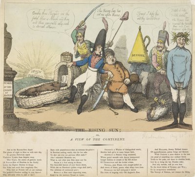 Felkelő nap Európában, 1809 alkotó: Thomas Rowlandson
