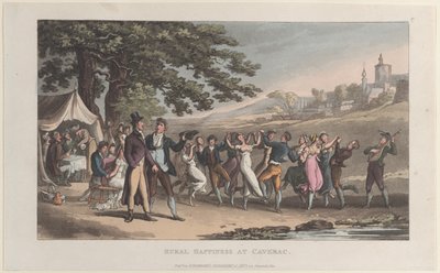 Rural Happiness at Caverac, Journal of Sentimental Travels in the Southern Provinces..., 1821. alkotó: Thomas Rowlandson