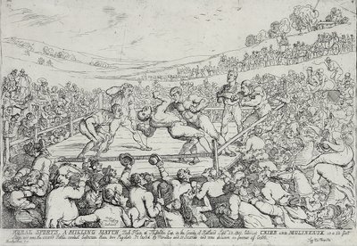 Vidéki sportok – Malommérkőzés, szeptember 28 alkotó: Thomas Rowlandson