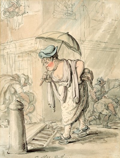 Szomorú csapadékos időjárás alkotó: Thomas Rowlandson