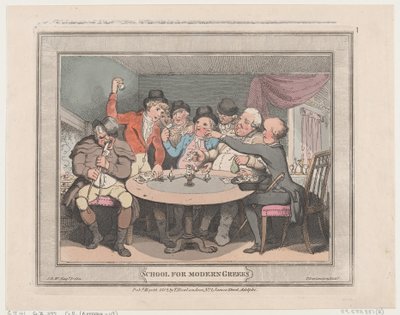 Modern görögök iskolája, 1802. május 10., 1802. május 10. alkotó: Thomas Rowlandson