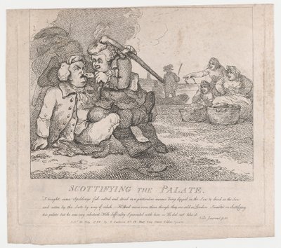 Scottifying the Palate Festői Boswell szépségei, Első rész, 1786. május 30., ..., 1786. május 30. alkotó: Thomas Rowlandson