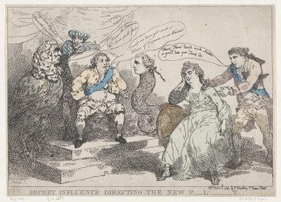 Secret Influence Directing The New P-l-t [Parlament], 1784. május 18., 1784. május 18. alkotó: Thomas Rowlandson