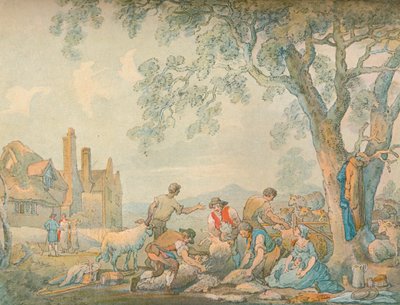 Birkanyírás, c1776-1827, 1906 alkotó: Thomas Rowlandson