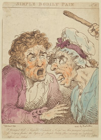 Egyszerű testi fájdalom, 1800., 1800. alkotó: Thomas Rowlandson