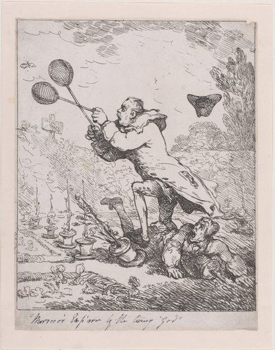 Sir Joseph Banks és a marokkói császár, 1788., 1788. alkotó: Thomas Rowlandson