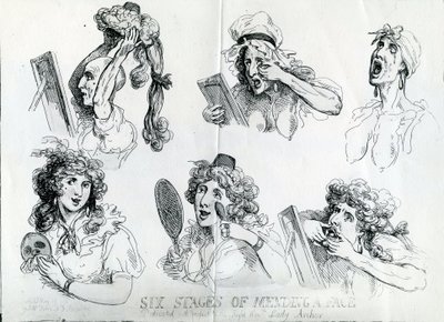Az arc javításának hat szakasza alkotó: Thomas Rowlandson