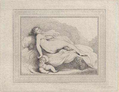 Alvó Vénusz és szerelem, 1799., 1799. alkotó: Thomas Rowlandson