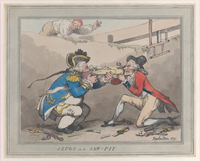 Csigák egy fűrészgödörben, 1791. október 28., 1791. október 28. alkotó: Thomas Rowlandson