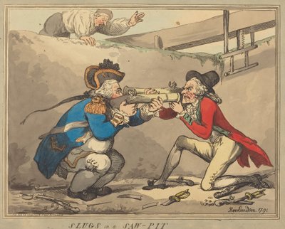 Csigák egy fűrészáruban alkotó: Thomas Rowlandson