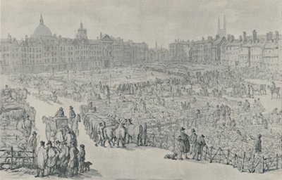 Smithfield Market, 1810, 1920 alkotó: Thomas Rowlandson