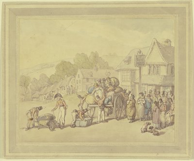 Katonák egy kocsmánál alkotó: Thomas Rowlandson