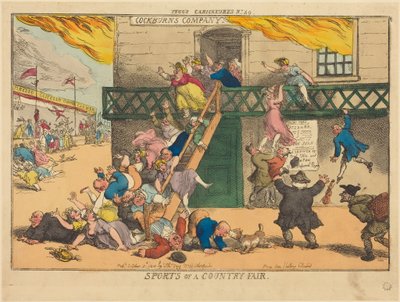 Egy vidéki vásár sportprogramjai alkotó: Thomas Rowlandson