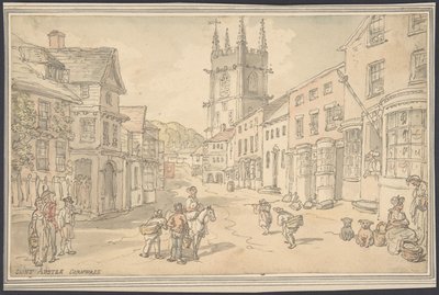 St. Austle, Cornwall alkotó: Thomas Rowlandson
