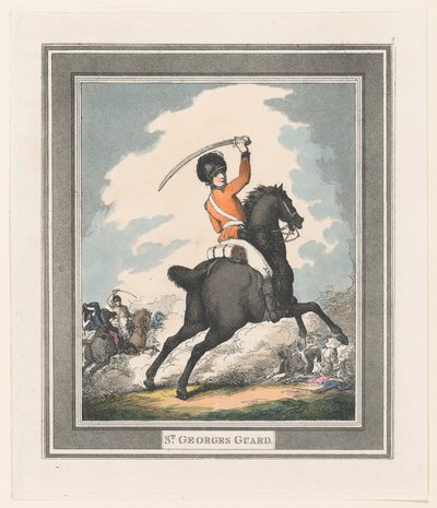 Szent György-őrség, 1798., 1798. alkotó: Thomas Rowlandson