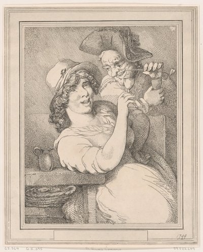 St Giles udvarlása, 1799., 1799. alkotó: Thomas Rowlandson