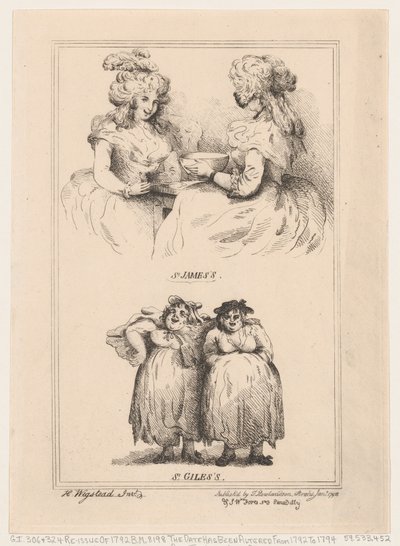 St James és St Giles, 1792., 1792. alkotó: Thomas Rowlandson