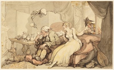 Tanulmány a nászútra alkotó: Thomas Rowlandson
